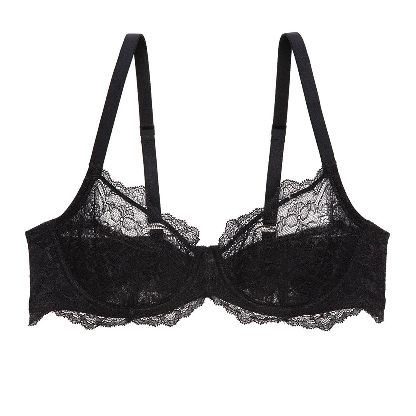 Bowery Lace Demi Bra
 It's Your Girls' BFF. 
Cosmopolitan's #1 Bra of 2020.
A modern take on a classic cut, our Bowery Lace Demi is made with ultra soft Italian lace, delicately scalBowery Lace Demi Bra