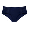 Liberté Mid Rise Hipster in midnight blue featuringCrosby performance micro jersey and lace insets.