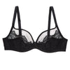 Black Liberté Bowery Mesh Plunge bra